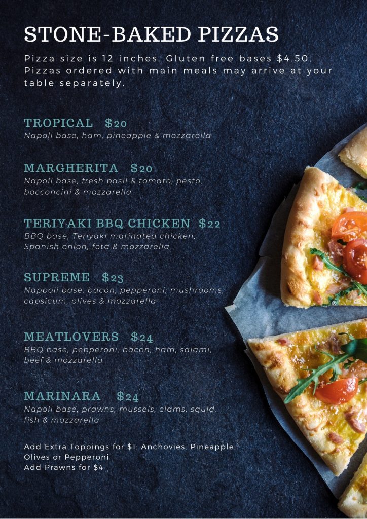 Pizza Menu